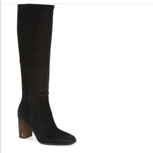 Sam Edelman Black Suede Heeled Boots